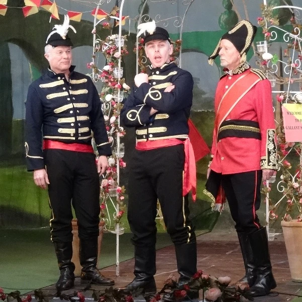 Andrew Havers, Rupert Drury and Peter Redfern in Beatrice and Benedict, 2017 Andrew Havers, Rupert Drury and Peter Redfern in Beatrice and Benedict, 2017
